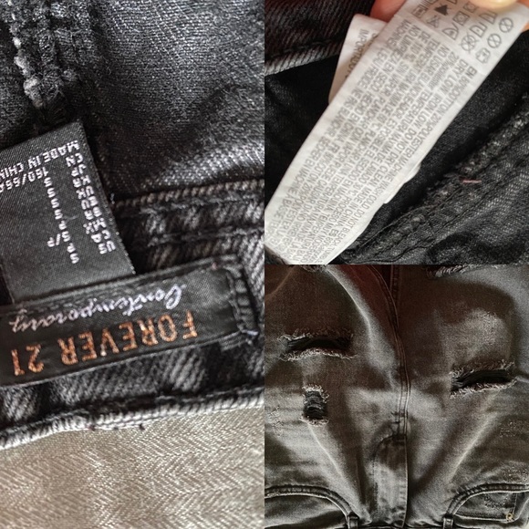 FOREVER 21 denim charcoal pencil skirt - Picture 7 of 8